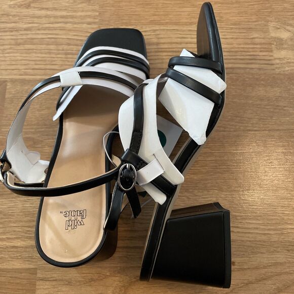 Wild Fable Blaire Black Strappy Block Heels Sandal Women's Size 9 NIB/NWT - Picture 9 of 14